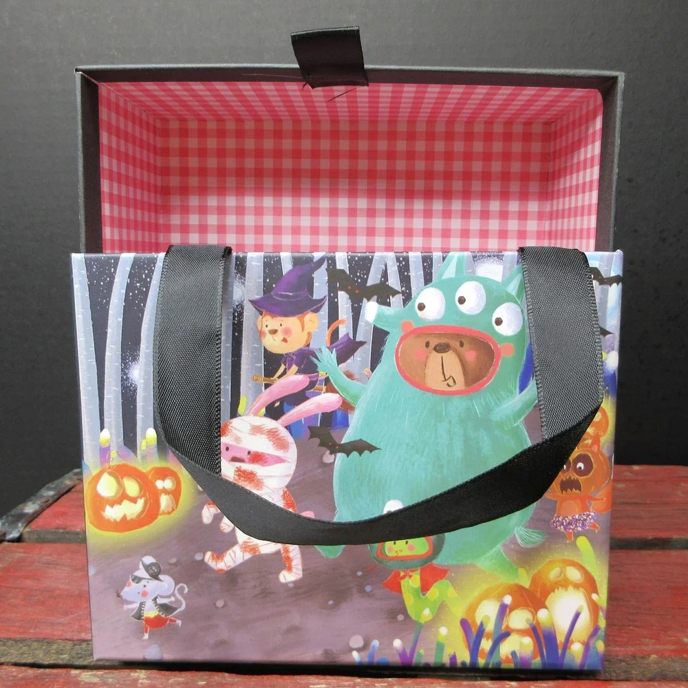 Halloween Storage Box Cute Monsters Pumpkin Trick or Treat Decorative Organizer